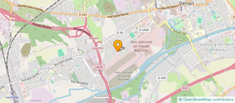 localisation de l'entreprise EUROMONTAGE à DENAIN