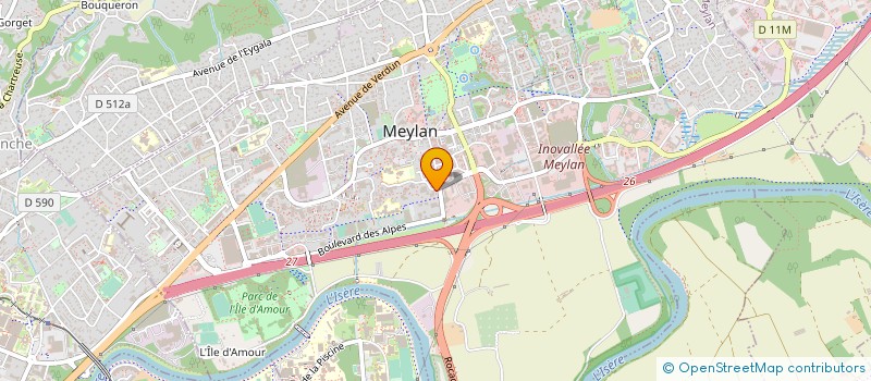 localisation de l'entreprise EUROMONTAGNE à MEYLAN