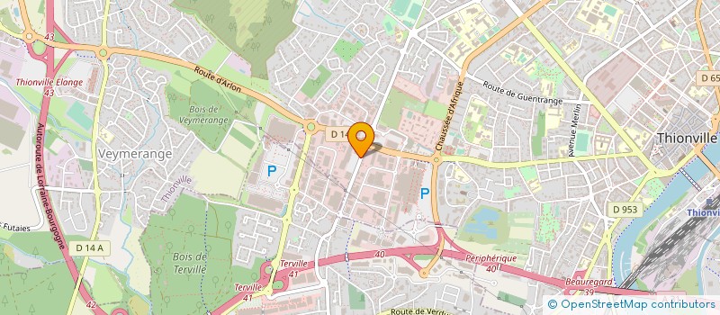 localisation de l'entreprise EUROMONTRES à THIONVILLE