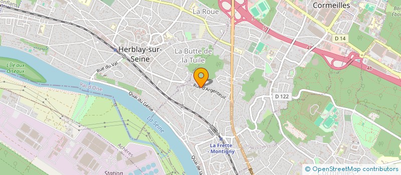 localisation de l'entreprise EUROMOTEUR à LA FRETTE-SUR-SEINE