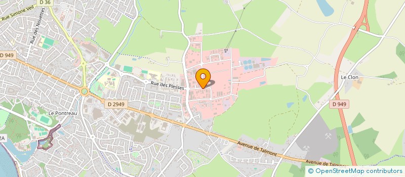 localisation de l'entreprise EUROMOULE  LES SABLES D'OLONNE