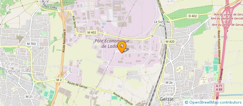 localisation de l'entreprise EUROMULTICOURSES à GERZAT