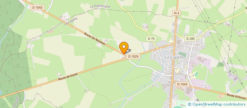 localisation de l'entreprise EURONEGOCE à LA CAPELLE