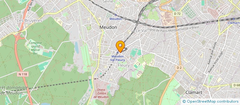 localisation de l'entreprise EURONETWORK à MEUDON