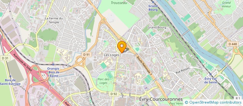 localisation de l'entreprise EURONEWDEAL FRANCE à EVRY-COURCOURONNES