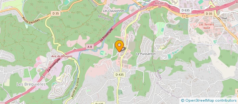 localisation de l'entreprise EURONICE-TRANSPORTS à VALLAURIS