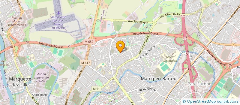localisation de l'entreprise EURONOR à MARCQ-EN-BARŒUL