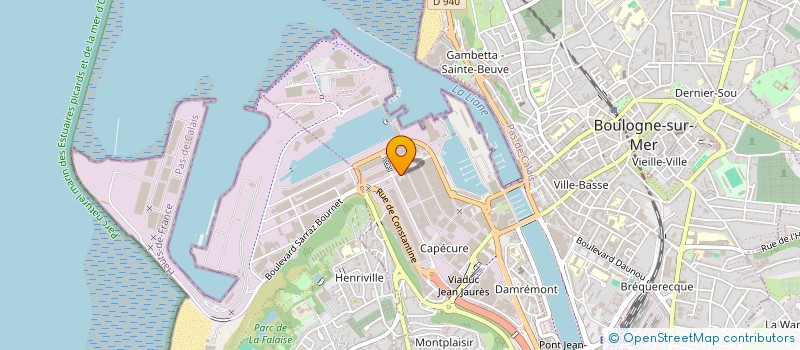 localisation de l'entreprise EURONOR DISTRIBUTION à BOULOGNE-SUR-MER
