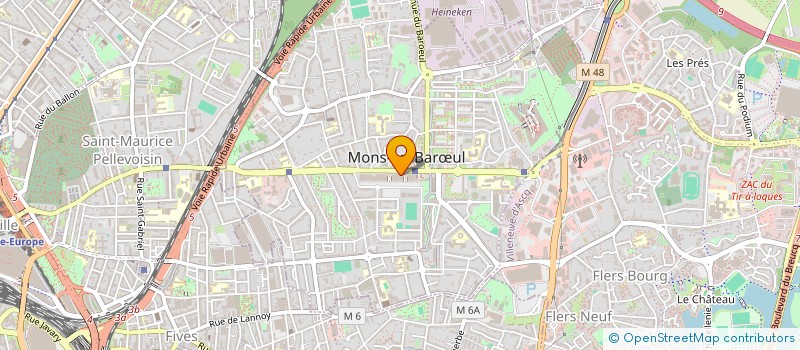 localisation de l'entreprise EURONORD INGENIERIE à MONS-EN-BARŒUL