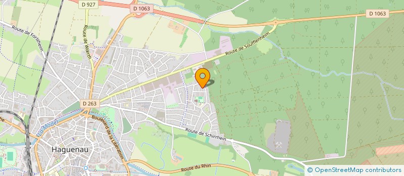 localisation de l'entreprise EURONOV à HAGUENAU