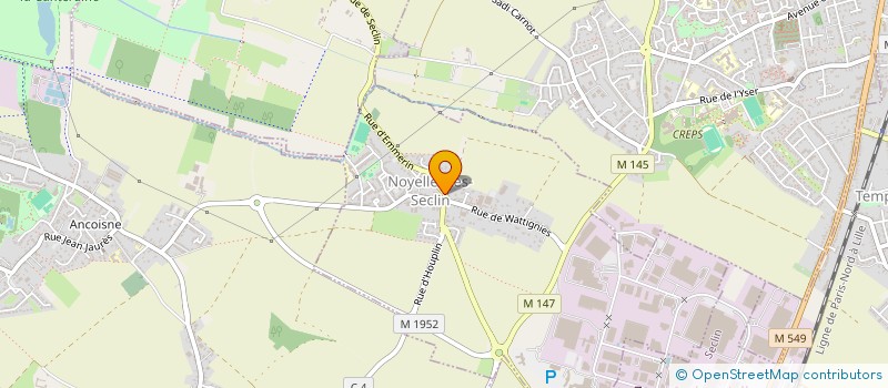 localisation de l'entreprise EURONOYELLES  NOYELLES-LES-SECLIN