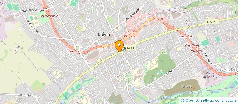 localisation de l'entreprise EUROP'AFFAIRES à LIEVIN