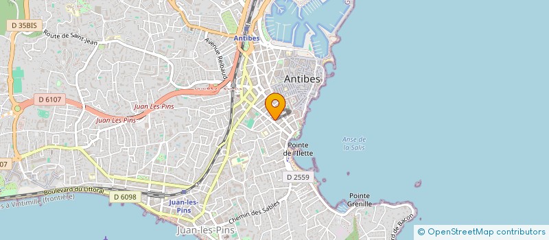 localisation de l'entreprise EUROP'AGENCE à ANTIBES