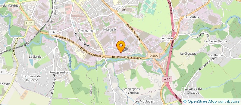 localisation de l'entreprise EUROP AMBULANCES à LIMOGES