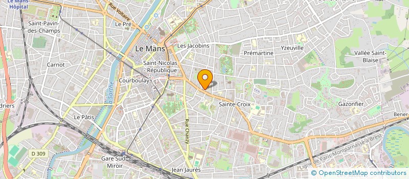 localisation de l'entreprise EUROP'AMBULANCES à LE MANS
