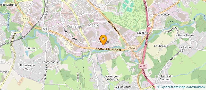 localisation de l'entreprise EUROP AMBULANCES TSA à LIMOGES