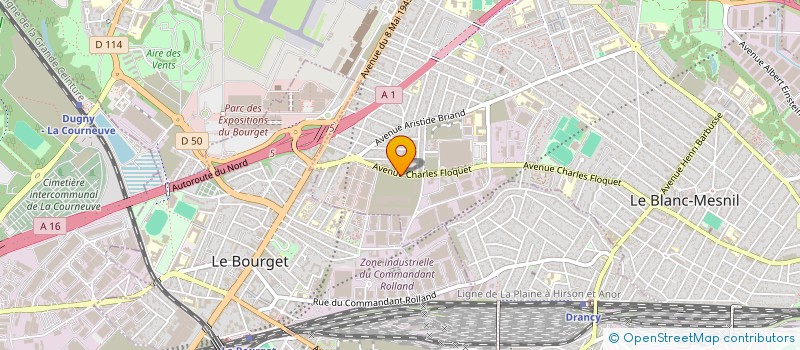 localisation de l'entreprise EUROP'ART à LE BLANC-MESNIL