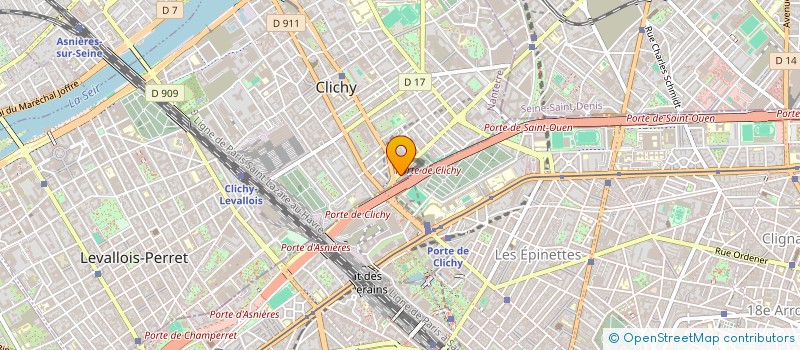 localisation de l'entreprise EUROP ASSA à CLICHY