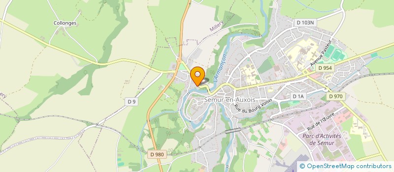 localisation de l'entreprise EUROP AUTO à SEMUR-EN-AUXOIS