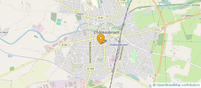 localisation de l'entreprise EUROP AUTO ECOLE à CHATEAUBRIANT