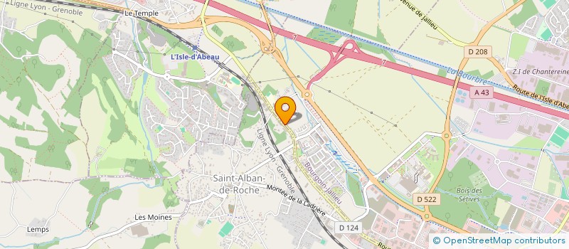 localisation de l'entreprise EUROP AUTOS à BOURGOIN-JALLIEU