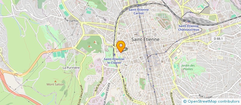 localisation de l'entreprise EUROP AUTOS à SAINT-ETIENNE