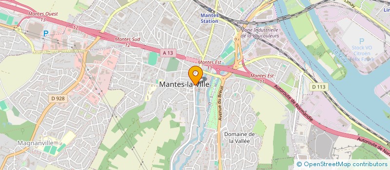 localisation de l'entreprise EUROP CARS à MANTES-LA-VILLE