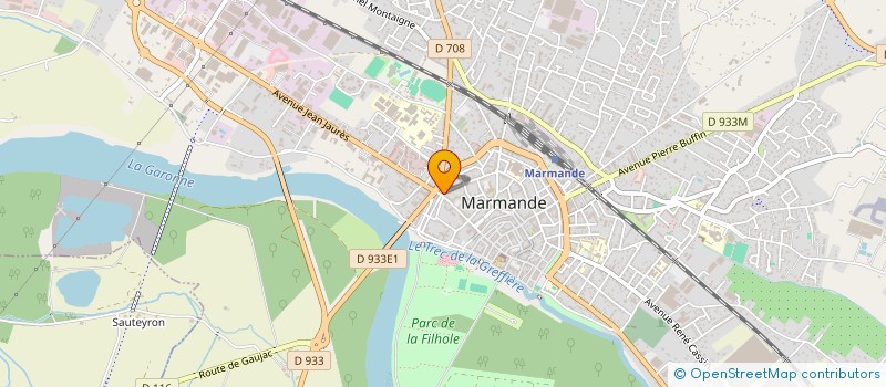 localisation de l'entreprise EUROP COIFF à MARMANDE