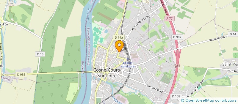 localisation de l'entreprise EUROP. DE CAPTEURS ET INSTRUMENTS MESURE à COSNE-COURS-SUR-LOIRE