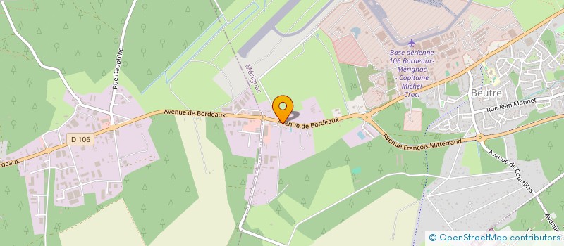 localisation de l'entreprise EUROP'DECO à MERIGNAC