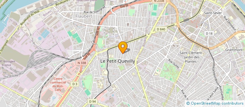 localisation de l'entreprise EUROP ECO TRANS à LE PETIT-QUEVILLY
