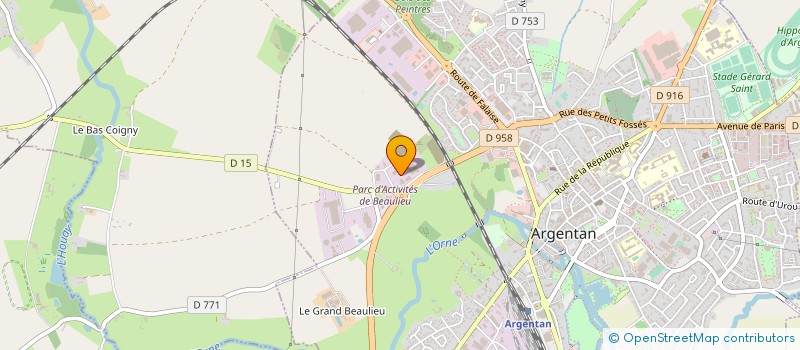 localisation de l'entreprise EUROP'EQUIPEMENT PRODUCTION à ARGENTAN