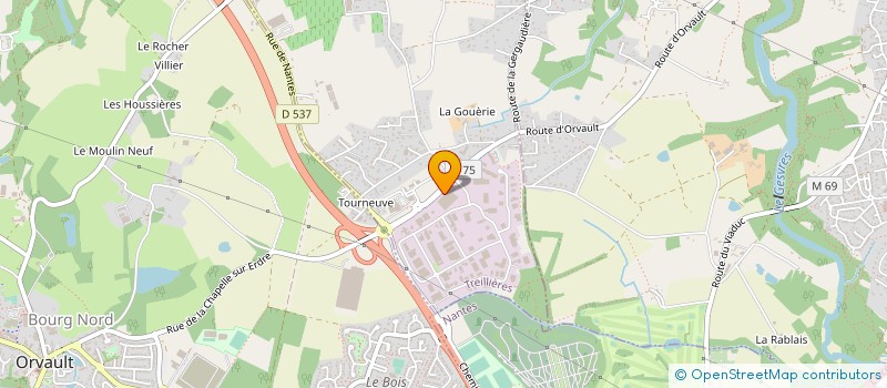 localisation de l'entreprise EUROP'EVASION à TREILLIERES