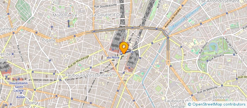 localisation de l'entreprise EUROP'EXPRESS INTERIM à PARIS