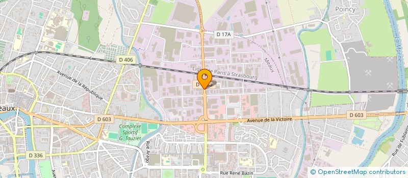 localisation de l'entreprise EUROP FAB DISTRIBUT APPAREIL LUMINEUX à MEAUX