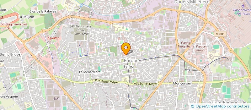 localisation de l'entreprise EUROP'FRAIS  TOURS