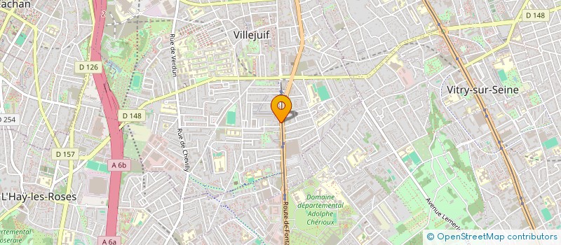 localisation de l'entreprise EUROP'GARAGE à VILLEJUIF