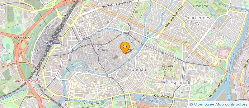 localisation de l'entreprise EUROP GEMS à STRASBOURG