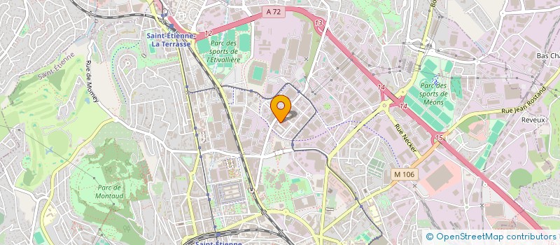 localisation de l'entreprise EUROP'GESTION INFORMATIQUE SERVICES EGIS à SAINT-ETIENNE