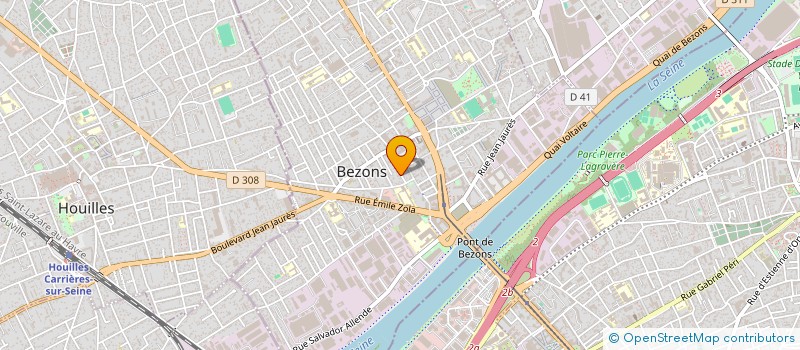 localisation de l'entreprise EUROP HABITAT SERVICES à BEZONS