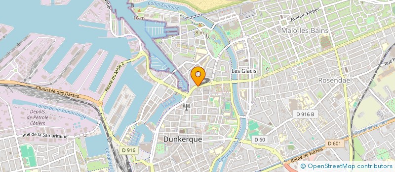 localisation de l'entreprise EUROP HOTEL à DUNKERQUE