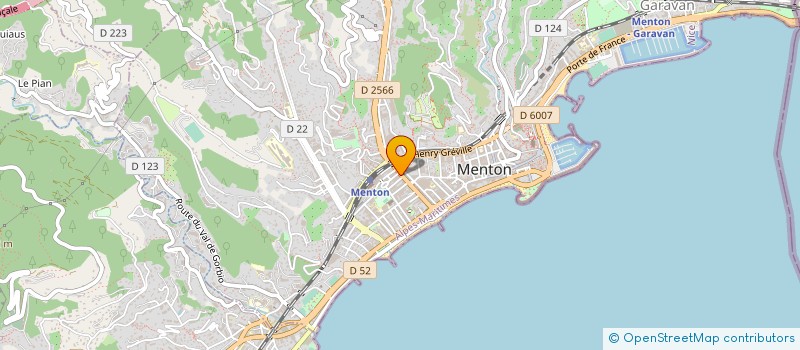 localisation de l'entreprise EUROP HOTEL à MENTON