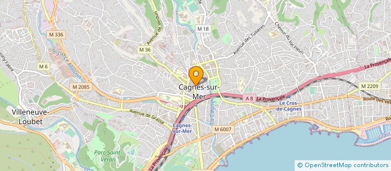 localisation de l'entreprise EUROP IMMOBILIER SERVICES à CAGNES-SUR-MER