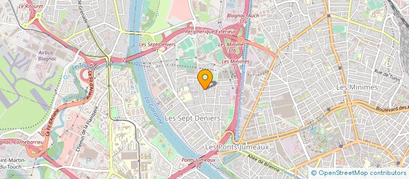 localisation de l'entreprise EUROP INDUST COMMERCIALES FINANCIERES à TOULOUSE