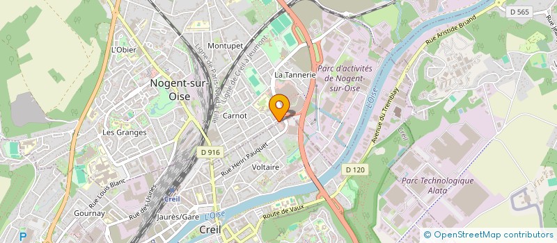 localisation de l'entreprise EUROP LITERIE  NOGENT-SUR-OISE