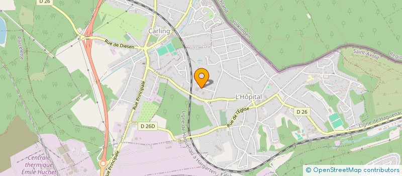 localisation de l'entreprise EUROP MED  L'HOPITAL