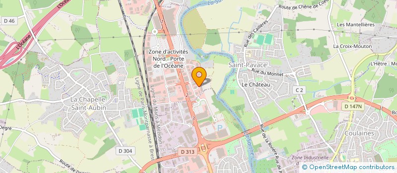 localisation de l'entreprise EUROP MEUBLE  LA CHAPELLE-SAINT-AUBIN