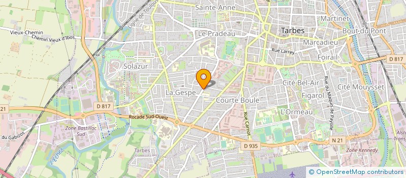 localisation de l'entreprise EUROP NAC PASSION PYRENEES à TARBES
