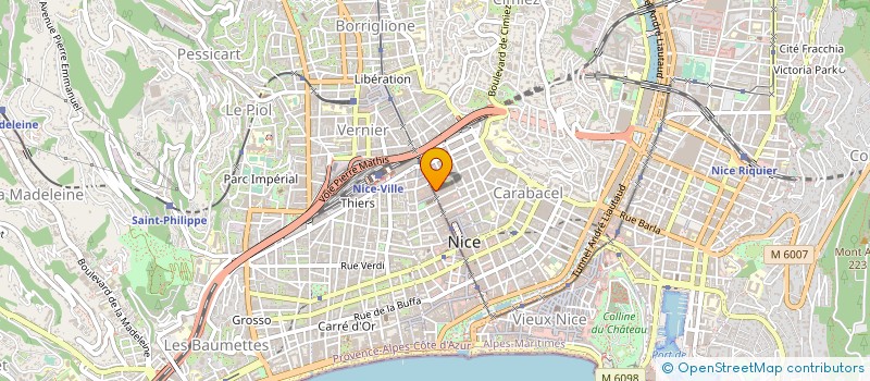 localisation de l'entreprise EUROP'OPTIC à NICE