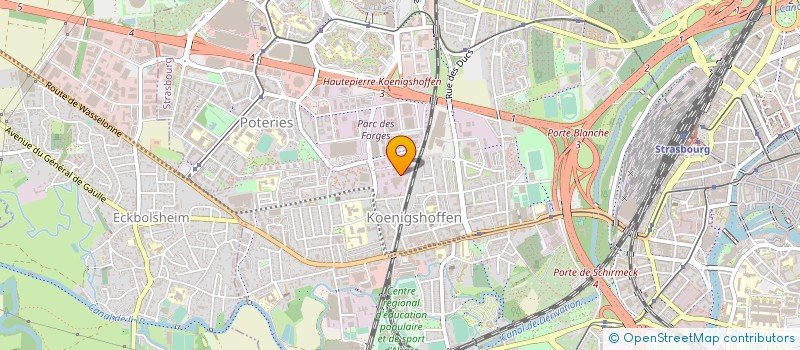 localisation de l'entreprise EUROP PRO SECURITE à STRASBOURG